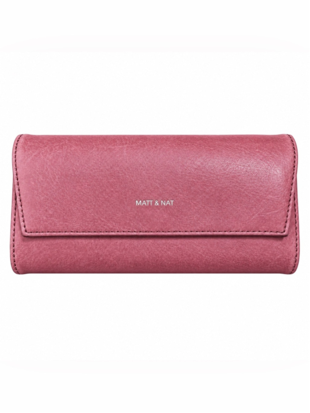 Matt & Nat Mauve Burgundy Vegan Leather Continental Wallet